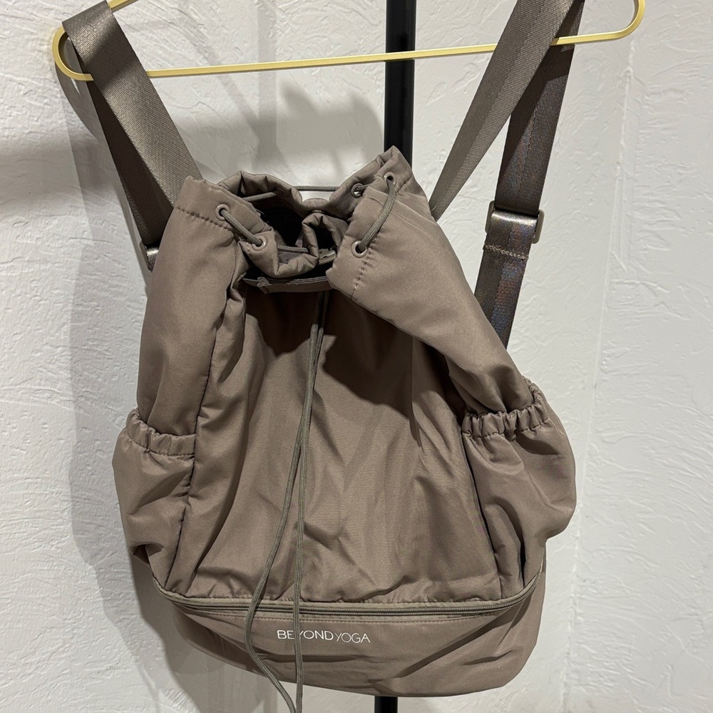 Beyond Yoga Brown Backpack